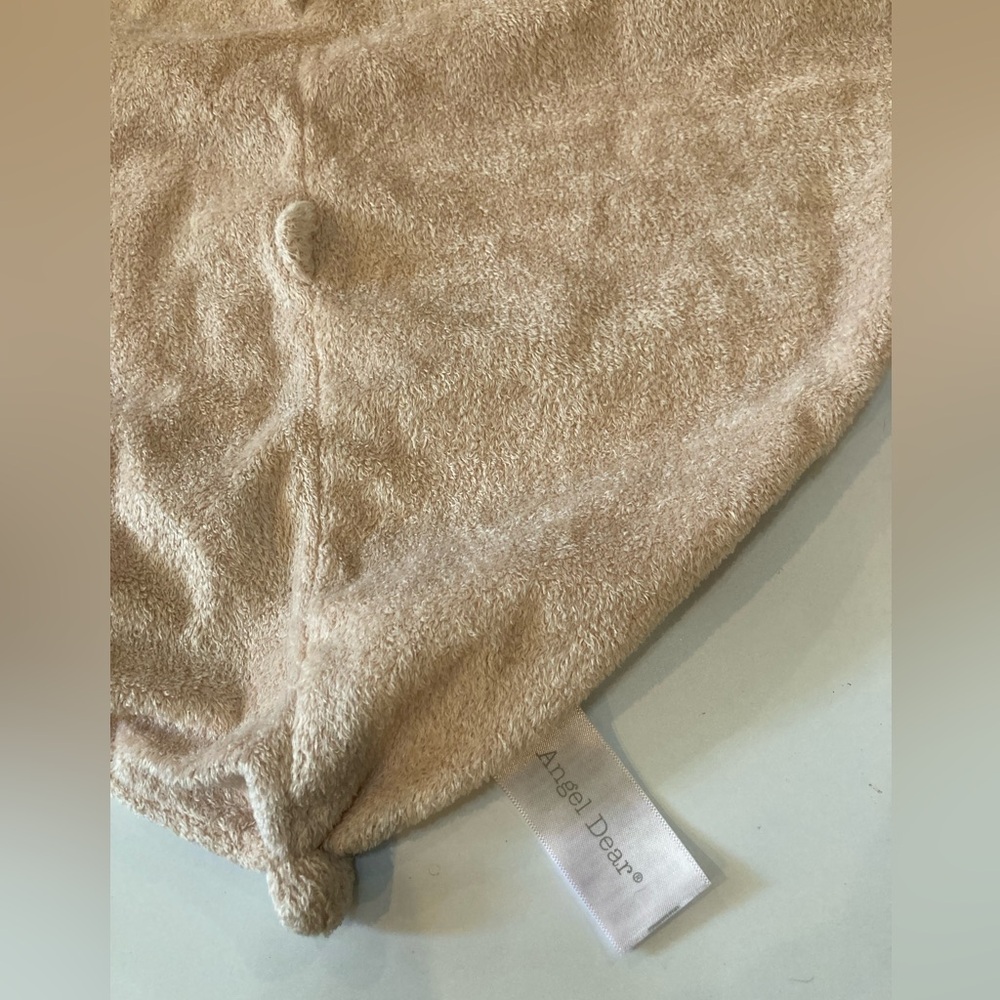 Angel Dear Brown Tan Toast Baby Blanket Security Lovey Lovie Blankie Cuddle - Picture 3 of 4